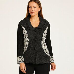 NorthStyle Knit Cardigan Lagenlook Oversized Layering Sweater | 2X